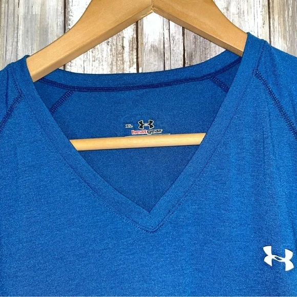 Under Armor Blue V Neck Tee - Picture 4 of 6
